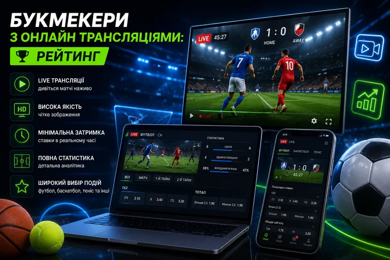 Іллюстративне зображення лайв трансляції у букмекерських конторах